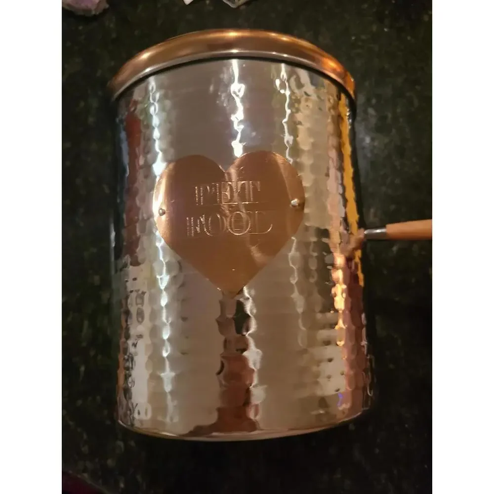 Dog Treat / Food Jar Stainless Steel / Copper 7.5